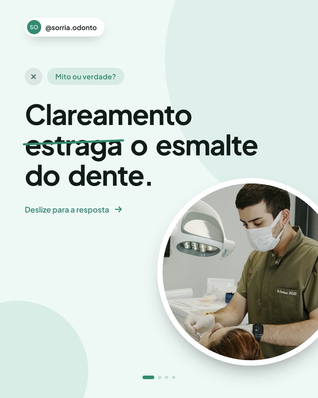 Capa de carrossel odontológico: Clareamento estraga o esmalte do dente, mito ou verdade