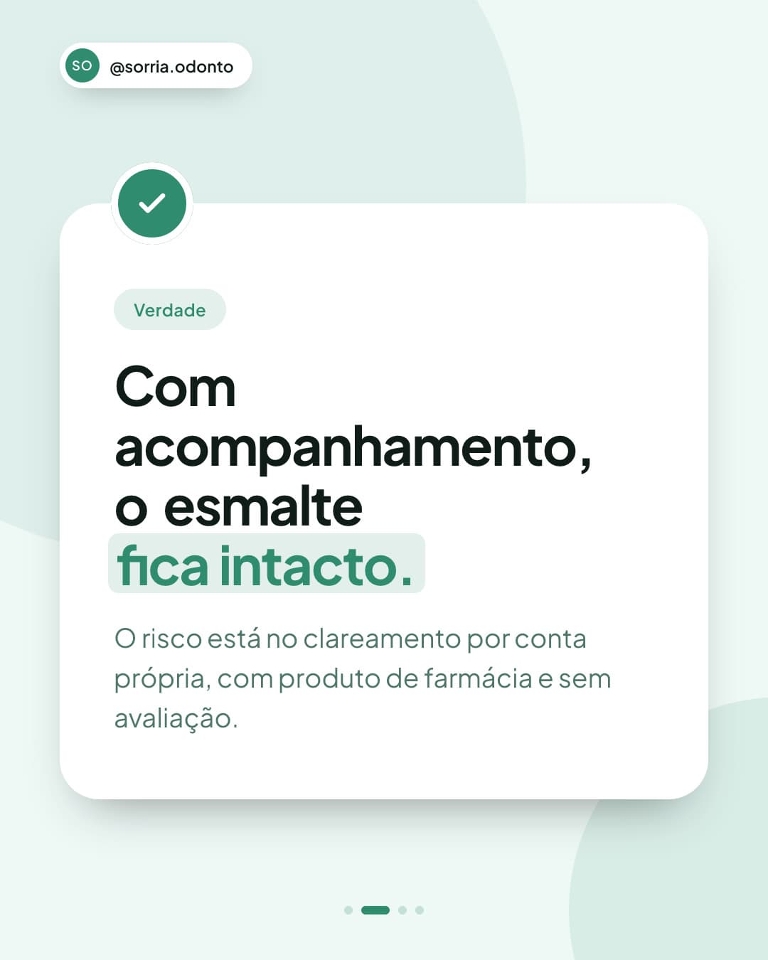 Slide 2 do mesmo carrossel odontológico de exemplo